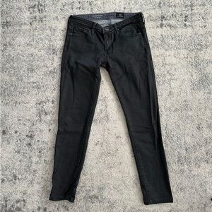 Black AG Jeans (The Legging Ankle - Super Skinny) Size 24R